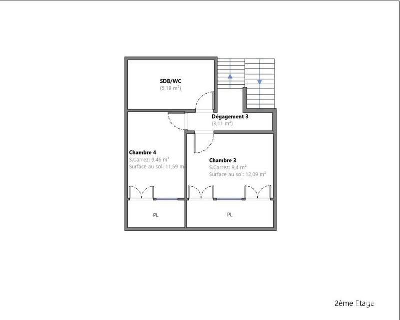 Maison - 100 m² - 5 pièces