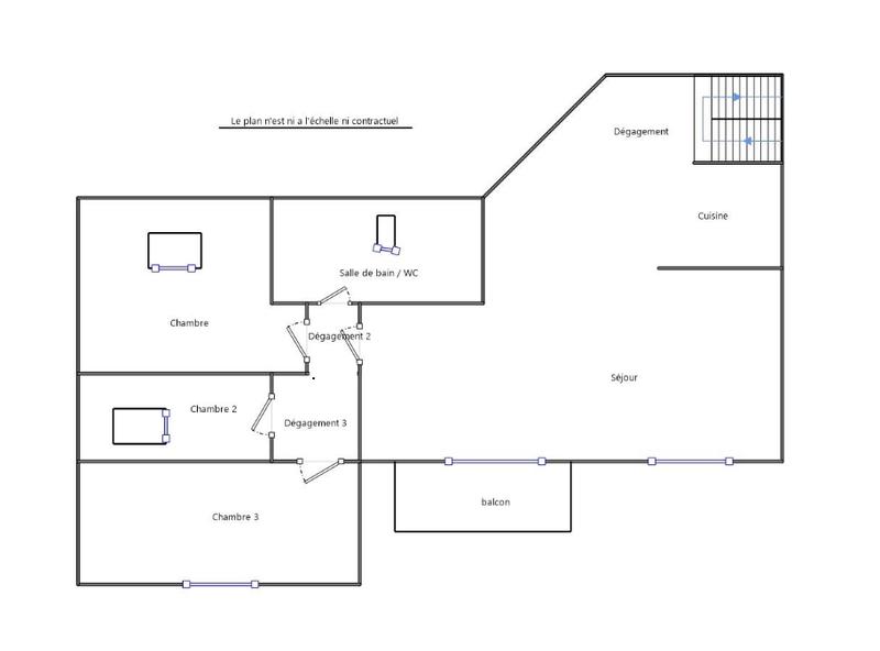 Appartement - 101 m² - 5 pièces