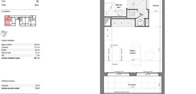 Appartement - 49 m² - 2 pièces