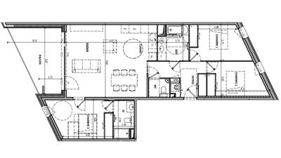 Appartement - 94 m² - 4 pièces