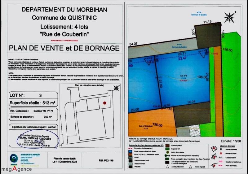 Terrain constructible - 513 m²