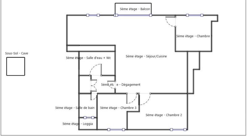 Appartement - 90 m² - 4 pièces