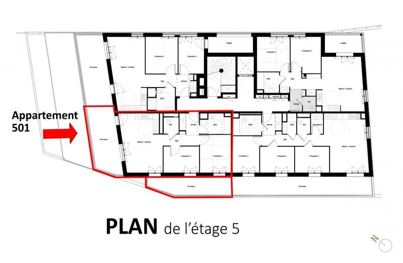 Appartement - 61 m² - 3 pièces