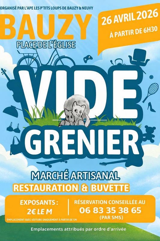 Brocante de l'association des p'tits loups