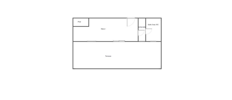 Studio - 21 m² - 1 pièce