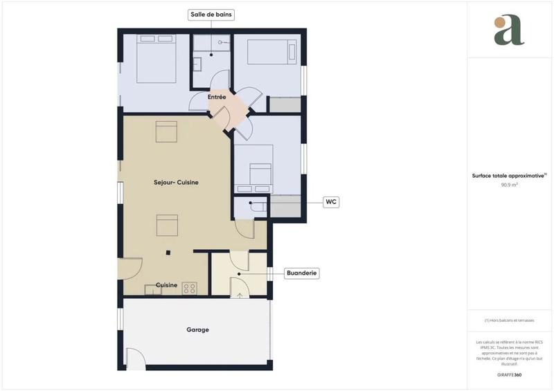 Maison ancienne - 73 m² - 4 pièces