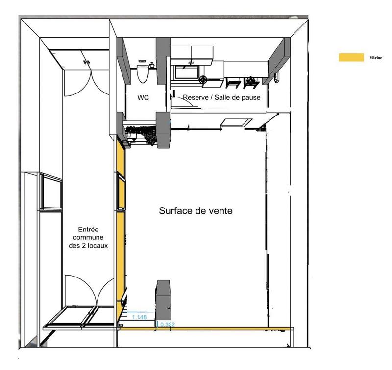 Local commercial - 35 m²