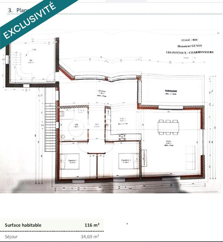 Maison - 150 m² - 5 pièces