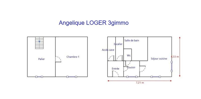 Maison de village - 40 m² - 3 pièces