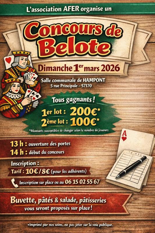 Concours de belote