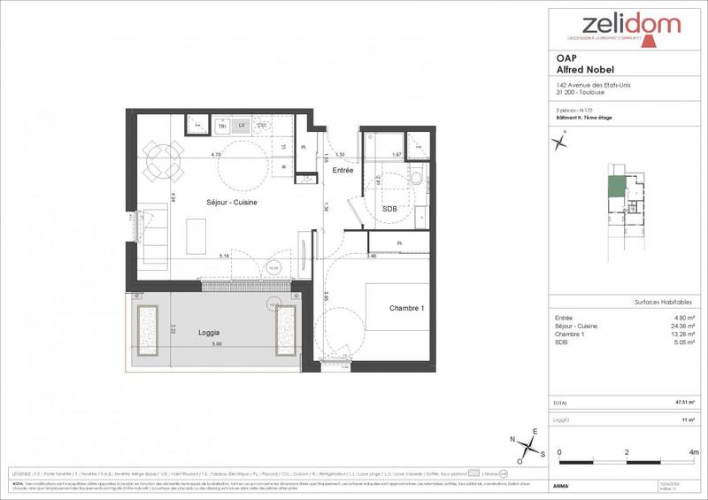 Appartement - 47 à 88 m² - 2 pièces