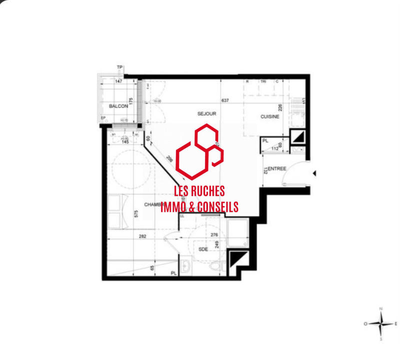 Appartement - 49 m² - 2 pièces