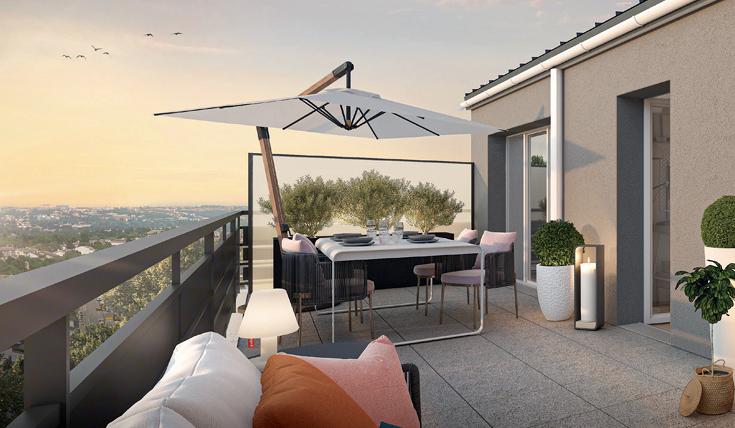 Appartement - 50 m² - 2 pièces