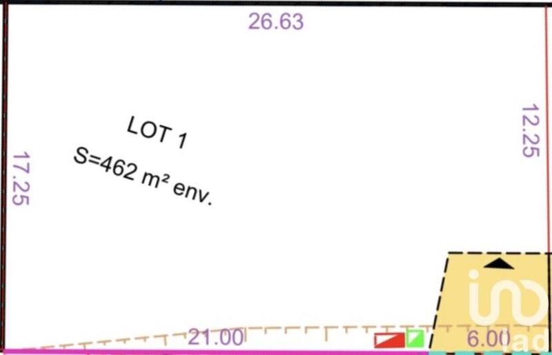 Terrain - 462 m²