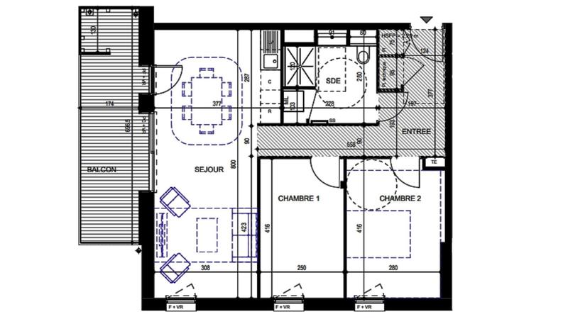 Appartement - 66 m² - 3 pièces