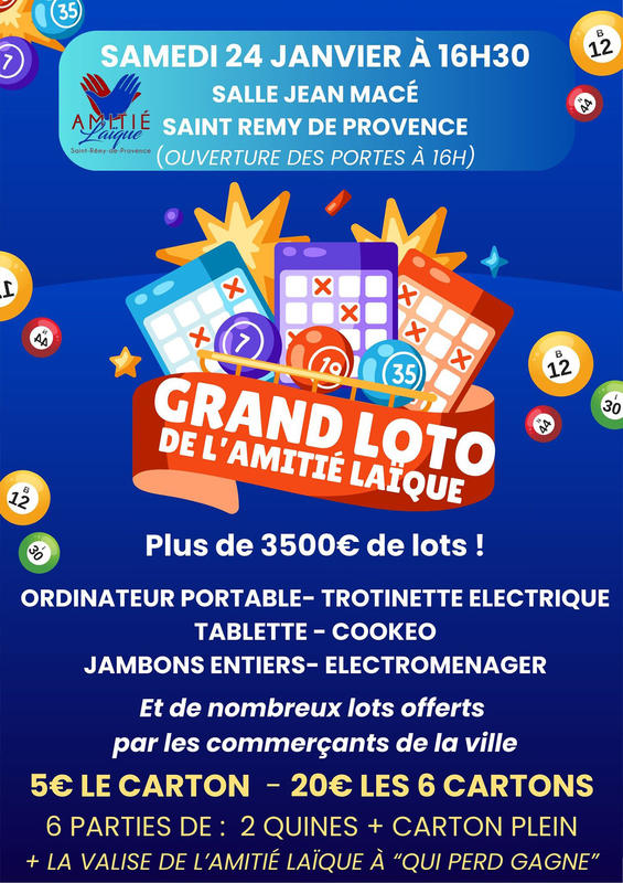 Grand loto de l'amitié laïque