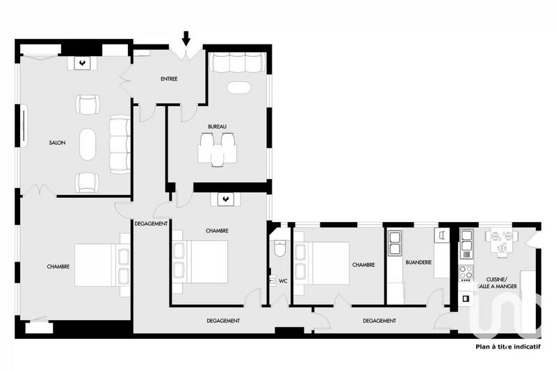 Appartement - 130 m² - 5 pièces