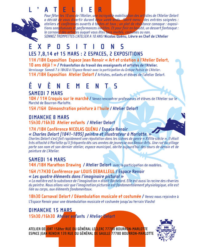 10 ans de l'Atelier, association de beaux-arts de Bourron-Marlotte