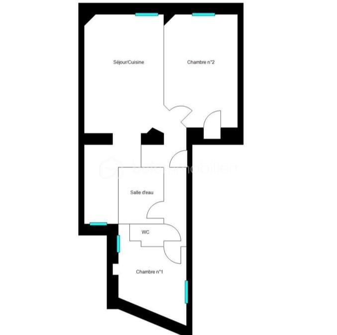 Appartement - 56 m² - 3 pièces