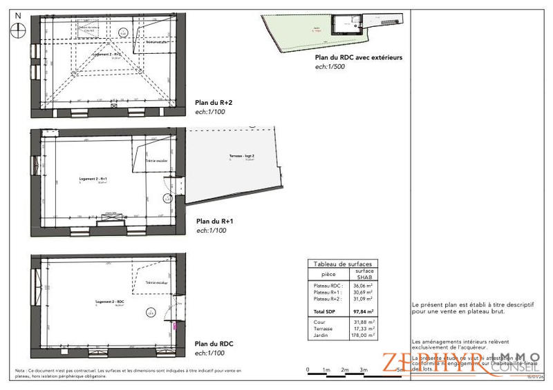 Maison ancienne - 98 m² - 4 pièces