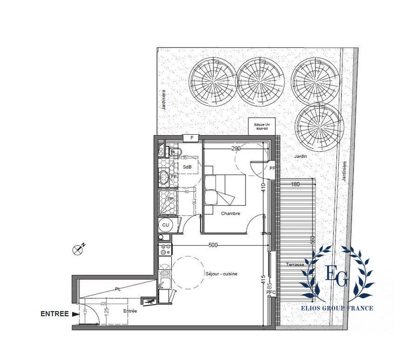 Appartement - 47 m² - 2 pièces