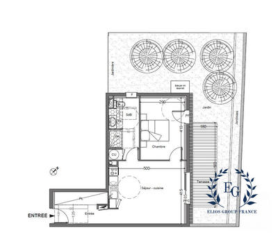 Appartement - 47 m² - 2 pièces