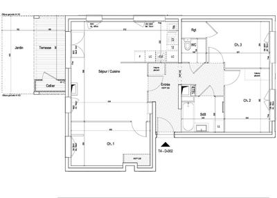 Appartement - 77 m² - 4 pièces