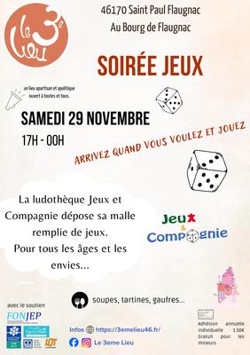Soirée jeux de société