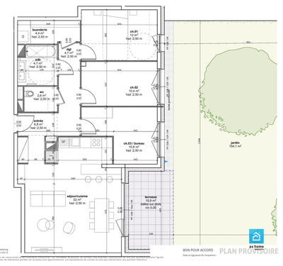 Appartement - 88 m² - 4 pièces