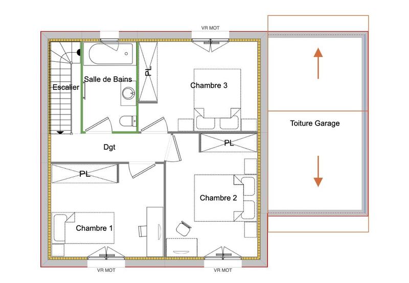 Maison - 85 m² - 4 pièces
