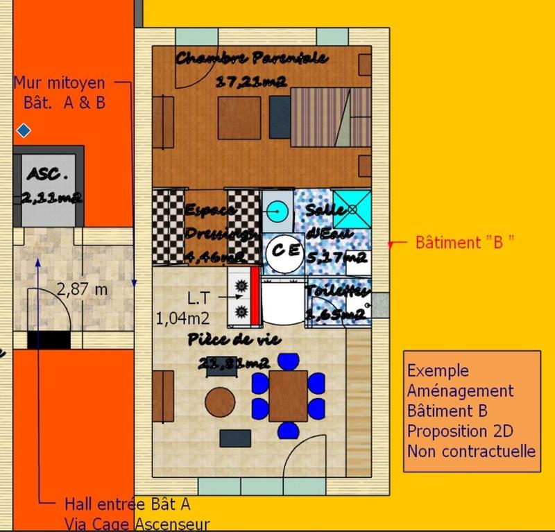 Maison - 50 m² - 2 pièces