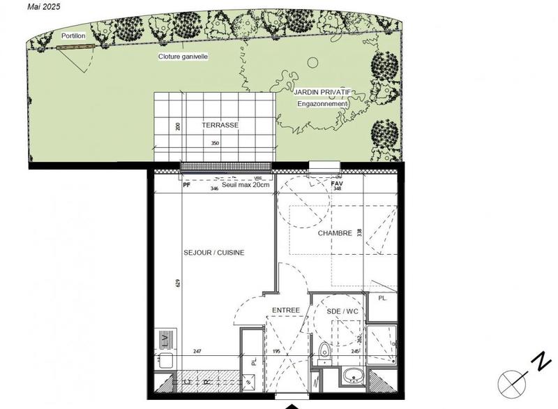 Appartement - 41 m² - 2 pièces