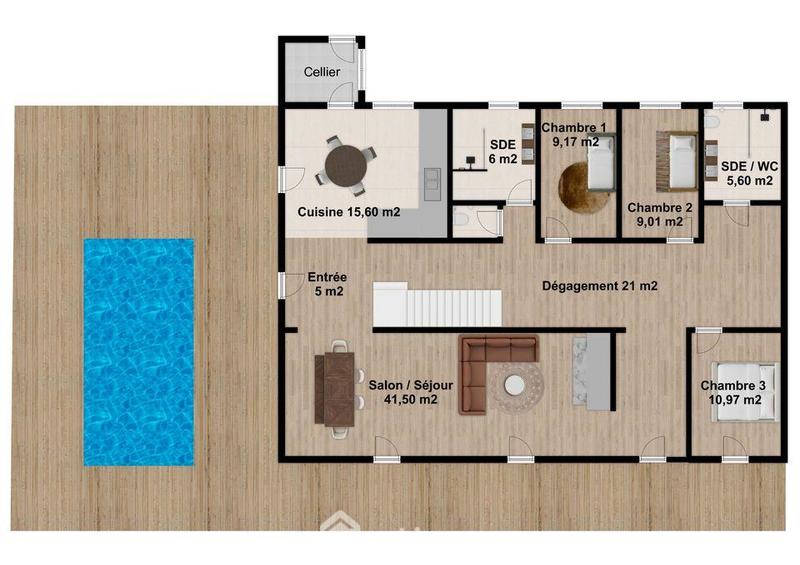 Maison - 184 m² - 6 pièces