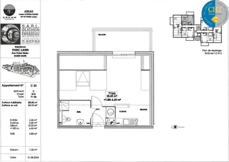 Appartement - 29 m² - 1 pièce
