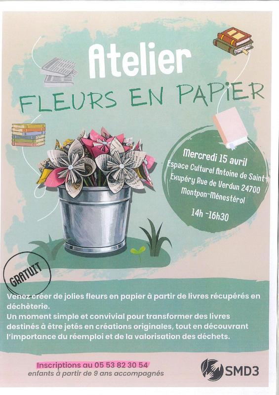 Atelier fleurs en papier