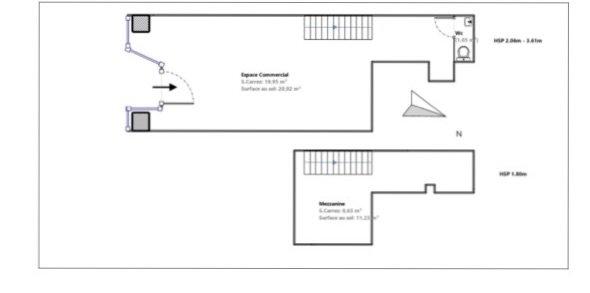 Local d'activités - 33 m² - 1 pièce