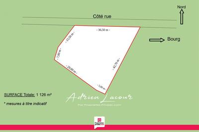 Terrain constructible - 1 126 m²