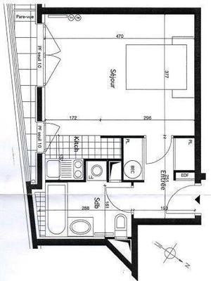 Studio - 31 m² - 1 pièce