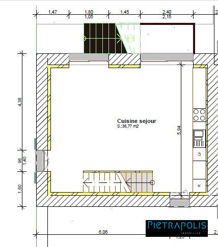 Appartement - 95 m² - 3 pièces