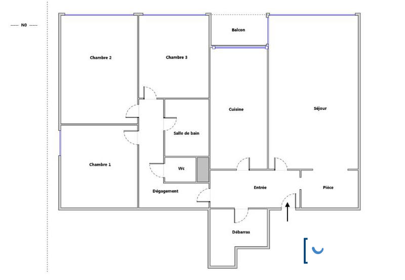 Appartement - 84 m² - 4 pièces