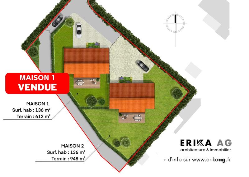 Maison - 136 m² - 4 pièces