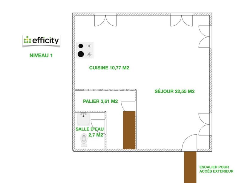 Maison - 95 m² - 4 pièces