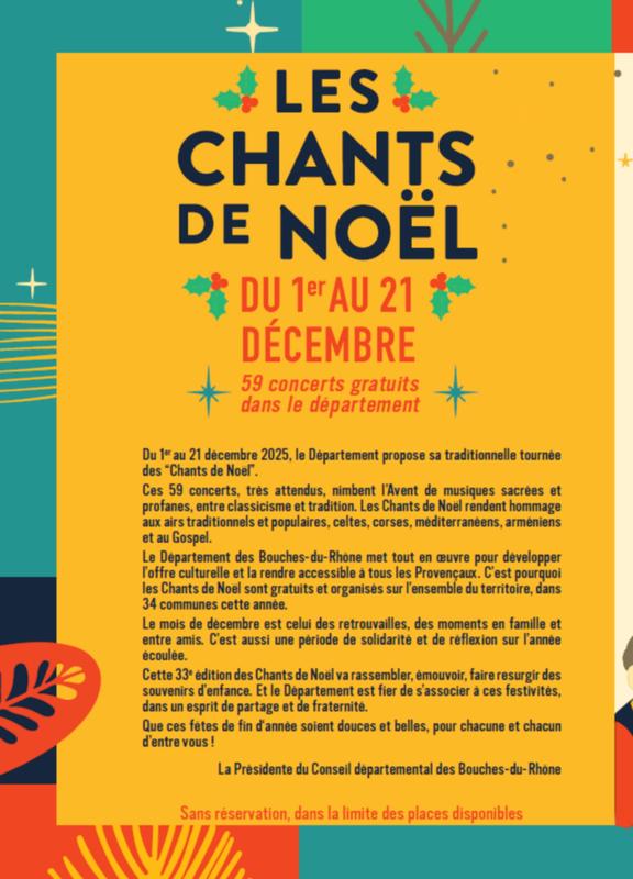 Les Chants de Noël - Édition 2025