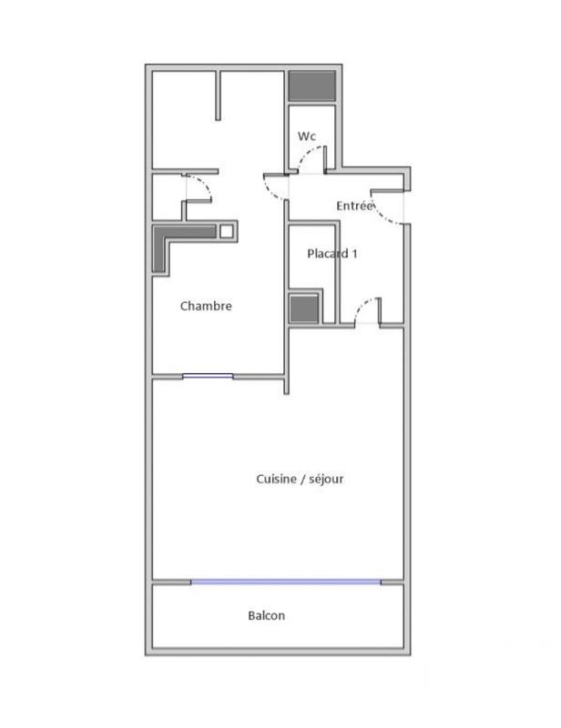 Appartement - 30 m² - 2 pièces