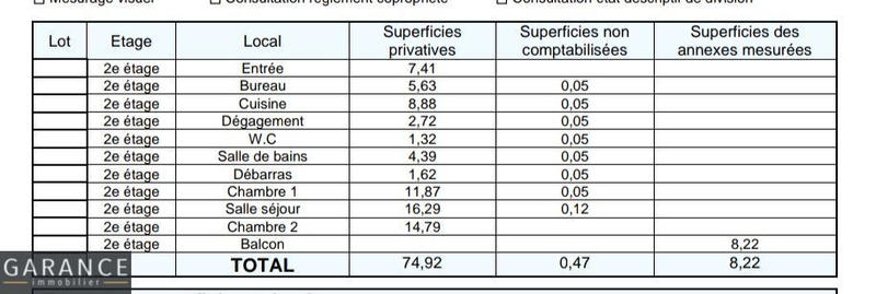 Appartement - 75 m² - 4 pièces