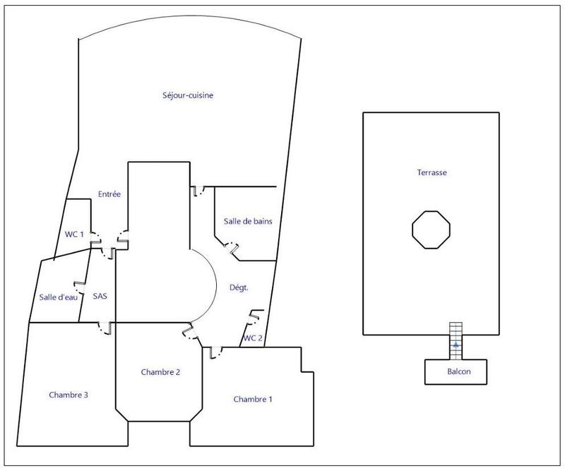 Appartement bourgeois - 176 m² - 4 pièces