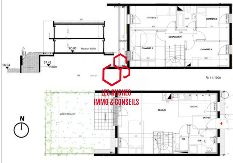 Appartement - 95 m² - 5 pièces