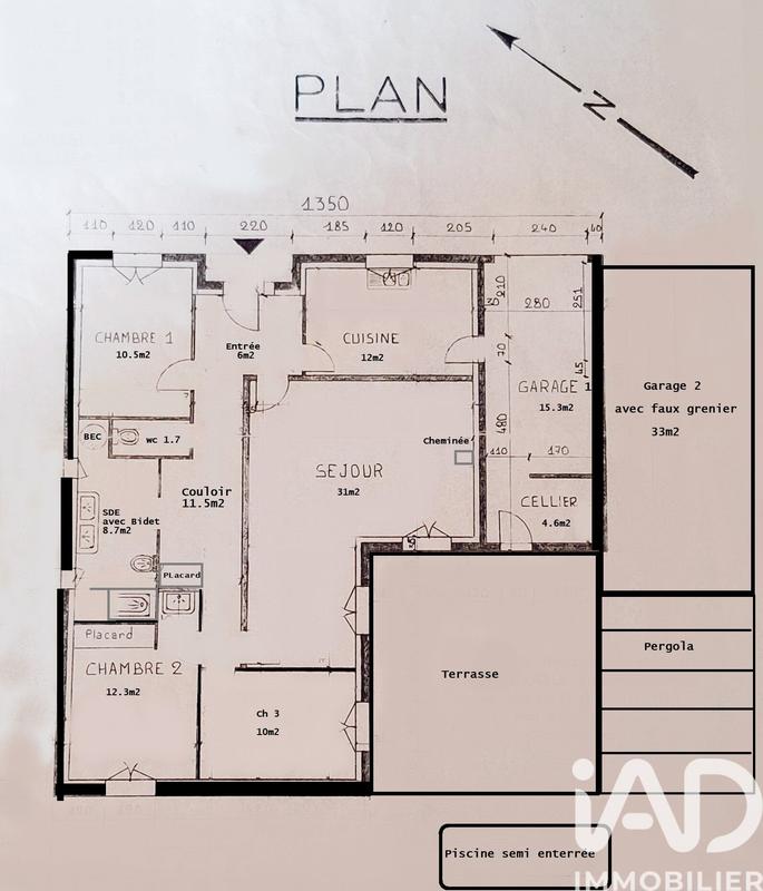 Maison - 104 m² - 4 pièces