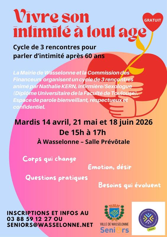 Atelier "Vivre son intimité à tout âge"