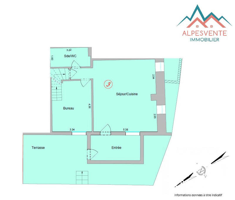 Appartement - 90 m² - 4 pièces